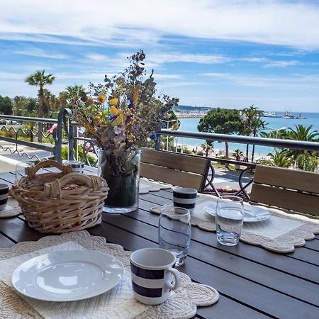 Cannes Croisette Superbe 3P Front De Mer Eksteriør bilde