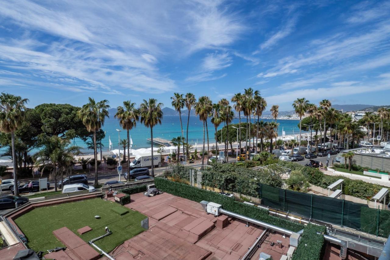 Cannes Croisette Superbe 3P Front De Mer Eksteriør bilde