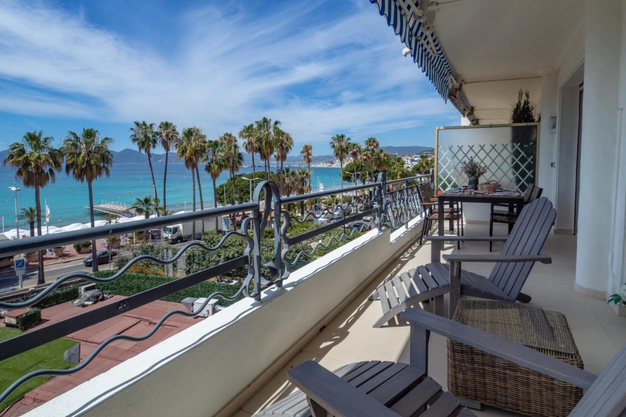 Cannes Croisette Superbe 3P Front De Mer Eksteriør bilde