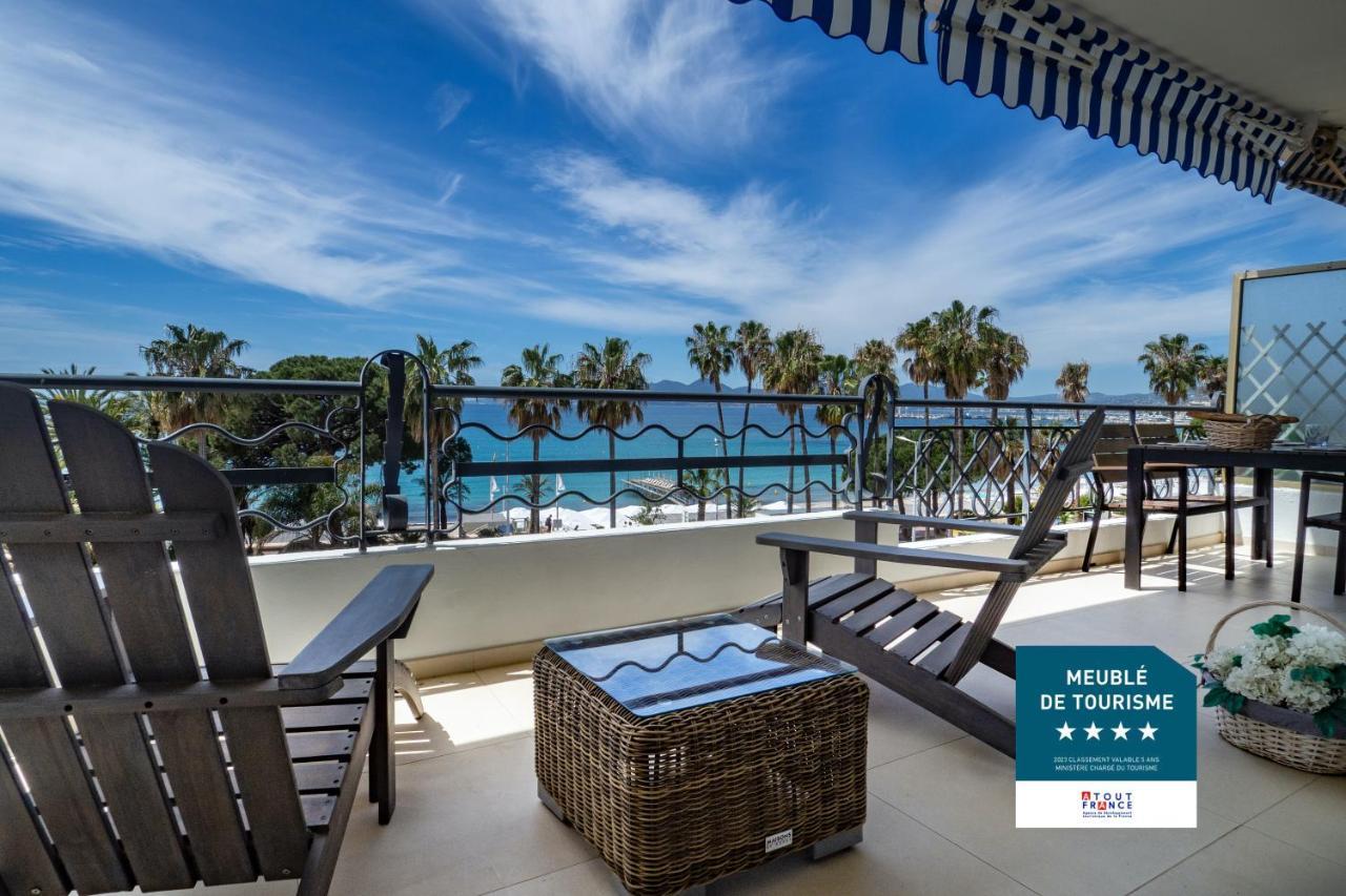 Cannes Croisette Superbe 3P Front De Mer Eksteriør bilde